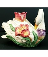 Fitz &amp; Floyd Classics Laying Swan Candle Holder 5.5&quot; x 7.25&quot; x 4.5&quot; Hand... - $46.74