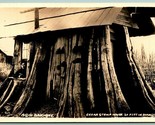 RPPC Cedar Stump House Everett Washington WA UNP AZO Postcard Kensey Pho... - $39.55