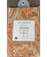 C and F Curtain ~ 15.5&quot; x 72&quot; ~ VEDA ~ Paisley ~ Multicolor ~ Rod Pocket... - €25,81 EUR