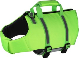 Dog Life Jacket, Pet Life Vest With Back Zipper And Rescue Handle For Swimming B - £32.33 GBP