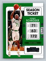 Dennis Schroder #54 2021-22 Panini Contenders Boston Celtics - £1.40 GBP