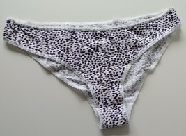 Womens Ex M&amp;S Purple Mix polka dot lace trim High leg Knickers size 18 t... - $6.83