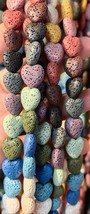 16&quot; Natural  lava Round Beads Round ,Nuggets,Oval,Rondelle,Heishi,Heart,... - $108.50 MXN