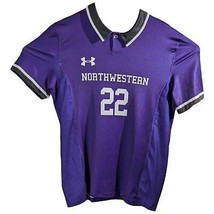 Northwestern Wildcats Under Armour Polo Shirt Size L Loose Purple Mens Large #22 - £23.12 GBP
