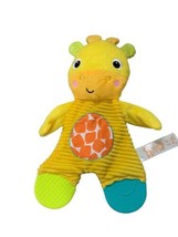 Bright Starts Snuggle Teether Plush Baby Toy Giraffe Lovey Security Bright Color - £4.48 GBP