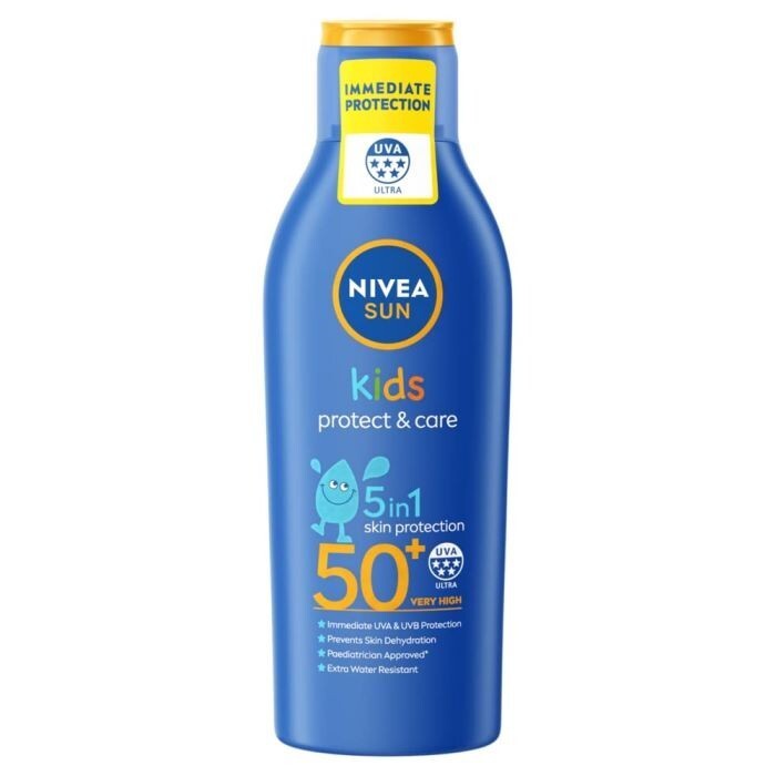 Nivea Sun Moisturising SPF50 Kids Sun Lotion 200ml - $11.93