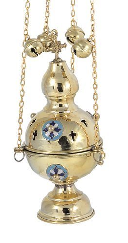 Primary image for High Polished Brass Christian Church Thurible Incense Burner Censer (9781 B)