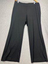 J Jill Straight Leg Slacks Pants Womens 18 Stretch Black Office Work Casual - £29.21 GBP