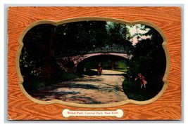 Bridal Path Central Park New York City Embossed Gilt Faux Frame DB Postcard V17 - $5.89