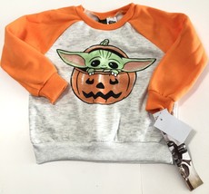 Star Wars Mandalorian Baby Yoda Boy&#39;s Oatmeal Halloween 2-Piece Outfit S... - £14.15 GBP