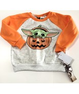 Star Wars Mandalorian Baby Yoda Boy&#39;s Oatmeal Halloween 2-Piece Outfit S... - £14.30 GBP