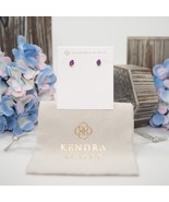 Kendra Scott Emilie Purple Kyocera Opal Micro Mini Stud Earrings NWT - £42.89 GBP