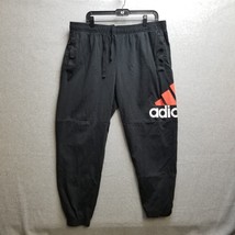 Adidas Sweatpants Jogger Pants Stripes Large Logo Print Men&#39;s Size 2XL - £14.77 GBP