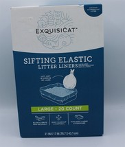 Exquiscat- Sifting Elastic Litter Liner - Large - 20 Count - $14.01