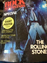 1975 The Rolling Stones Rock Superstars Magazine 36 x 22 1/2 “ Fold Out ... - £10.43 GBP