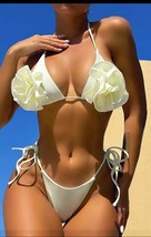 Women Swimsuit Bikini Set Swimwear Ladies Wire-free  Bathing Suit Large - $25.00