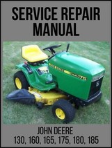 John Deere 130 160 165 175 180 185 Lawn Garden Tractor Service Manual TM... - $18.00
