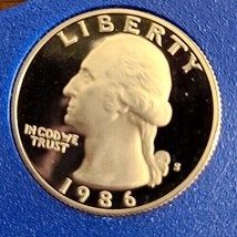 1986-S 25C (Proof) Washington Quarter - £3.94 GBP