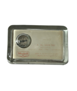 Vintage 1940's Mobil Gas Oil  Advertising Glass PAPERWEIGHT Mirror &amp; Com... - $2,570.34 MXN