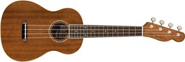Concert Ukulele By Fender With A Walnut Fingerboard In Natural. - $220.98