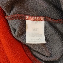 Nordictrack Mens Orange & Gray 1/4 Zip Long Sleeve Pullover Sweatshirt Chest 52" image 5