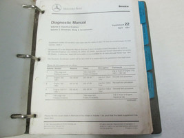 1980s 1990s Mercedes Gas &amp; Diesel Engines Service Manual Supplement Updates - $98.22