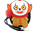 Pennywise Cartoon Style Clown with Red Balloon Crossbody Purse Bag - $31.68