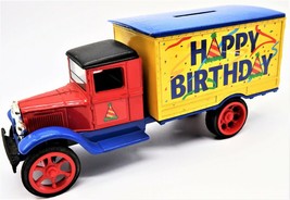 ERTL 1934 Hawkeye Truck Collectible Bank Happy Birthday Box Delivery Chi... - $24.99