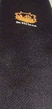 C.H. MUNDAY St. Helena Black Necktie Tie Made In UK - £10.05 GBP