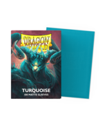 1 pack of 100 Dragon Shield Turquoise Matte Standard Sized Card Sleeves - $255.06 MXN