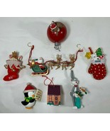 Vintage Hallmark Christmas Ornaments Lot Mouse Penguin Santa Bugs Sock S... - $203.86 MXN