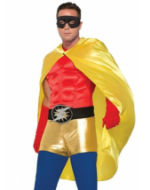FORUM YELLOW FANTASY CAPE SUPER HERO UNISEX HALLOWEEN COSTUME ACCESSORY ... - $15.72