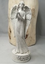 Angel &quot;A Life That Touches Others Goes On Forever&quot; Stone Look Made Of Resin - £7.68 GBP