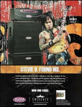 Buckcherry Stevie D. Budda guitar amplifier with Eminence speakers 2006 ad print - £3.01 GBP