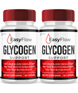 2 Pack Easy Flow Glycogen, Blood Sugar Health Support Formula - 120 Caps... - $77.99