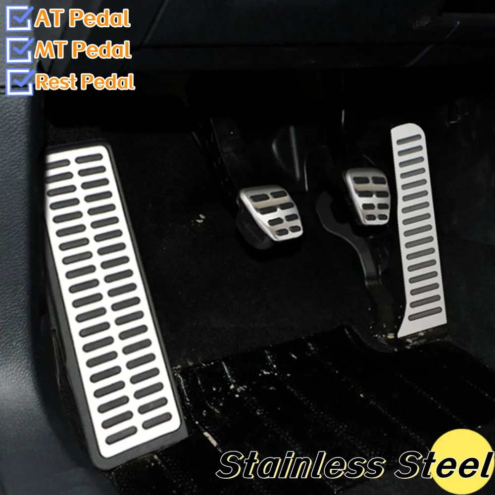 Car LHD Pedals Foot Rest Pedal Cover Kit for Volkswagen VW Golf 5 6 MK5 MK6 - £11.80 GBP+