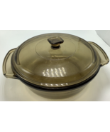 Anchor Hocking 1037 Smoked Glass Casserole Baking Dish 8.25&quot; Diameter 1.... - £11.09 GBP