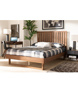Camara Walnut Brown Full Size Platform Bed - $501.00