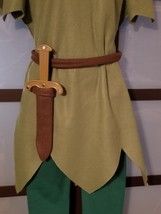 Peter Pan Dagger and sheath Custom made costume belt 14&quot; Plastic toy knife - $25.00