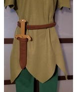 Peter Pan Dagger and sheath Custom made costume belt 14&quot; Plastic toy knife - £17.56 GBP