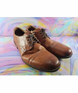 Nunn Bush Men&#39;s Chester Oxford Dress Shoes, Cognac, Size 12 - $16.37 CAD