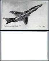 Vintage USAF Postcard - Mcdonell F-101 Voodoo Supersonic Fighter R38 - $2.84