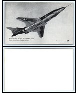 Vintage USAF Postcard - Mcdonell F-101 Voodoo Supersonic Fighter R38 - $3.98 CAD