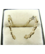 VTG 925 Sterling Silver Fluted Hoop Post Earrings - $32.66