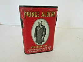 PRINCE ALBERT CRIMP CUT OVAL TIN FOR TOBACCO VINTAGE 4.25&quot;H  - £6.16 GBP