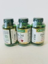 3 X Nature&#39;s Bounty Odorless Fish Oil - Exp 08/24 - £11.60 GBP