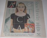 Fiona Apple Show Newspaper Supplement 1999 Concert Etheridge Inspecting ... - $19.99