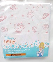 Disney Princess Make a Wish Fitted Crib Sheet -28"×52" image 2