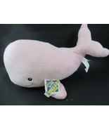 The Petting Zoo Plush pink whale dots w/ tag ribbed bottom stuffed animal - £11.65 GBP