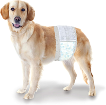 Wee-Wee Super Absorbent Disposable Adjustable Dog Potty Training Male Wr... - $18.17